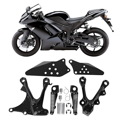 TCMI Front Rider Foot Pegs Bracket For Kawasaki ZX6R ZX6R 2005 2006 2007 2008 ZX636 2005 2006 - Image 1