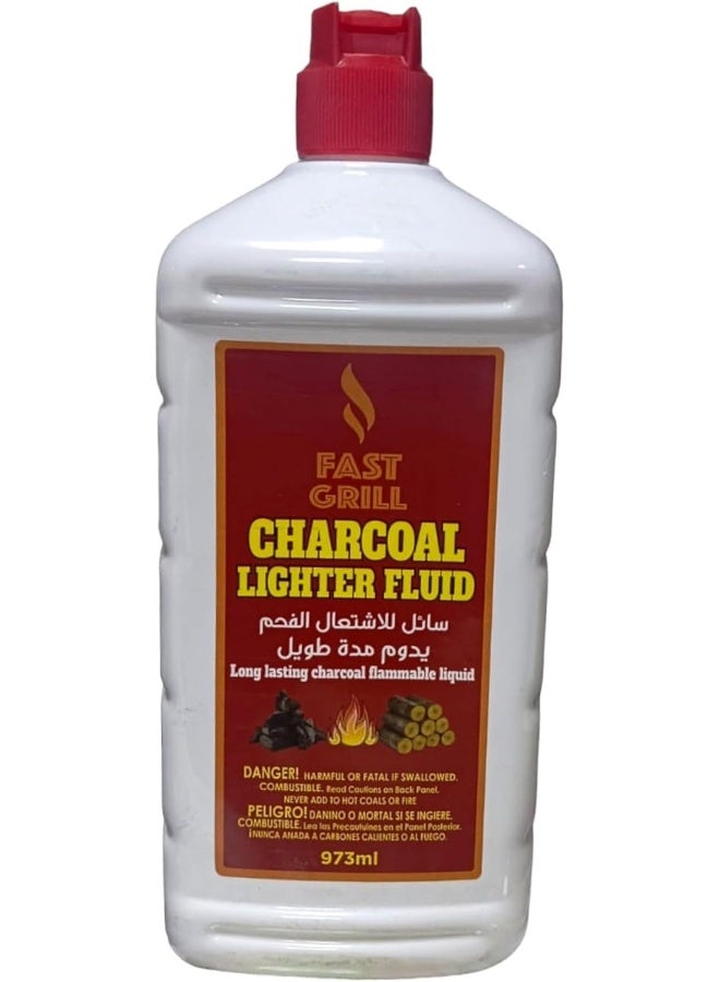 GO2CAMPS Barbeque Charcoal Fluid Long Lasting Liquid | BBQ Charcoal Lighter Fluid - 973ml - Image 2