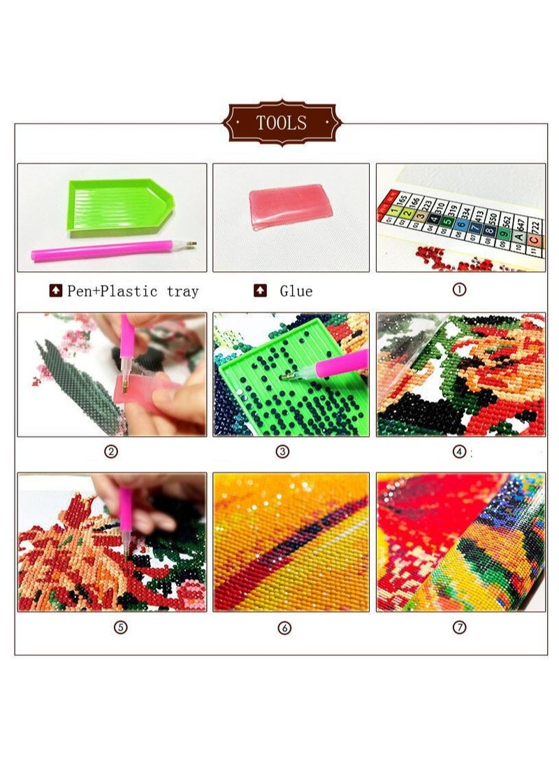 Bluejw 5D Sweet Cat Diamond Painting DIY Full Diamond Series Bedroom Decoration Painting - Image 4