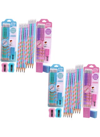RVM Toys Pack of 48 Groove Pencils 2B Graphite Pencils Triangular Grip Suitable for School Kids Art Drawing Drafting Sketching Shading 40 Pencils 4 Sharpeners 4 Erasers - pzsku/Z0BD6AFFCD9CAA187B524Z/45/1745820703/85fc4e62-4fd7-4972-b42f-d382f9f8a9cb