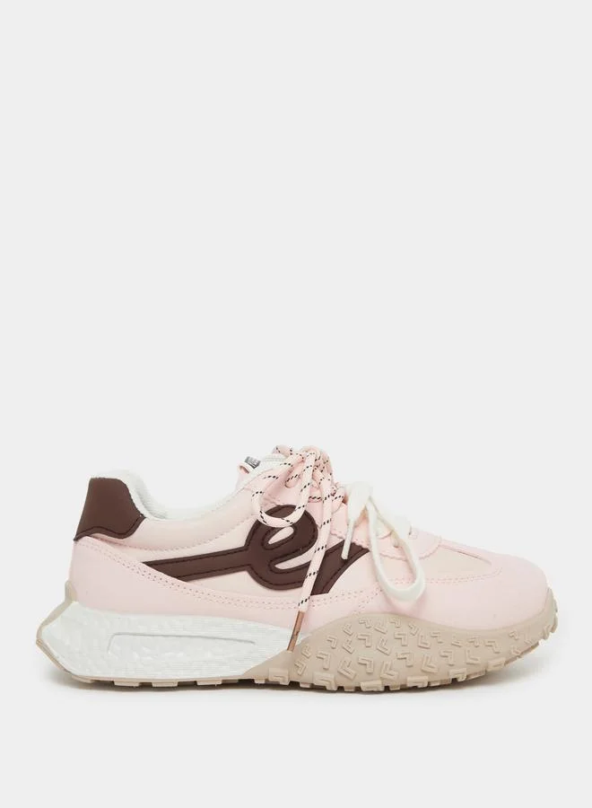 ستايلي Styli Chunky Sole Lace Up Sneakers