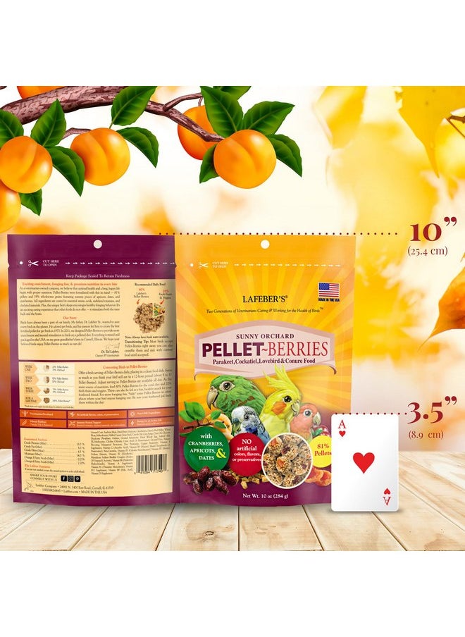 لافيبيرز طعام الطيور الأليفة Pellet-Berries من LAFEBER'S، مصنوع من مكونات غير معدلة وراثيًا ومناسبة للبشر، للطيور الكوكتيل والكونيور والببغاوات (البادجي) والطيور العاشقة (عبوة من قطعتين من PelletBerries، 10 أونصات)  - Image 4