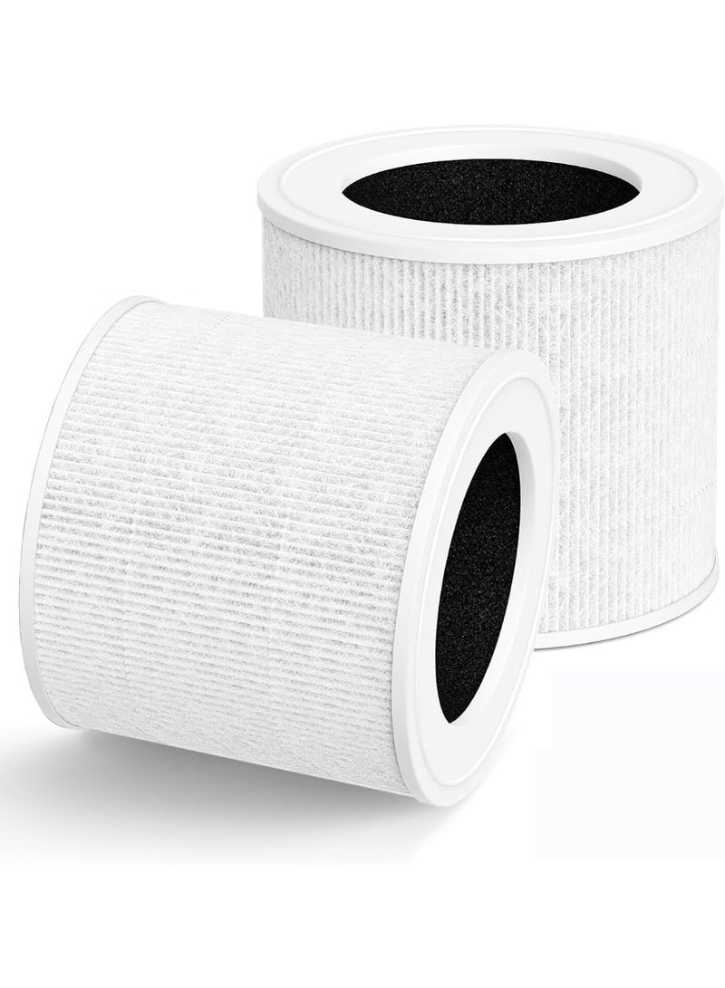Purfex 2 Pack Replacement Filter Compatible With Core Mini Air Purifier, 3-in-1 H13 True HEPA and Activated Carbon Filter - Image 1