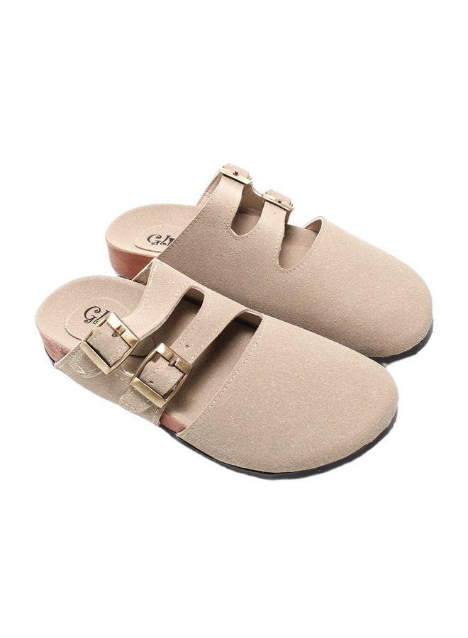 Glitter Winter Suede Clogs - Image 1
