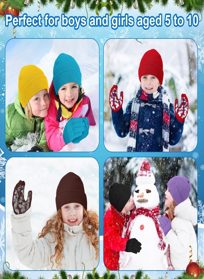 جاجيلي مجموعة جاغلي من 48 قطعة من قبعات وقفازات الشتاء للأطفال، تتضمن 24 قطعة من القفازات المحبوكة و24 قطعة من القبعات الصوفية الدافئة للطقس البارد، هدية مناسبة للجنسين، مناسبة للمشردين (ألوان زاهية). - Image 4
