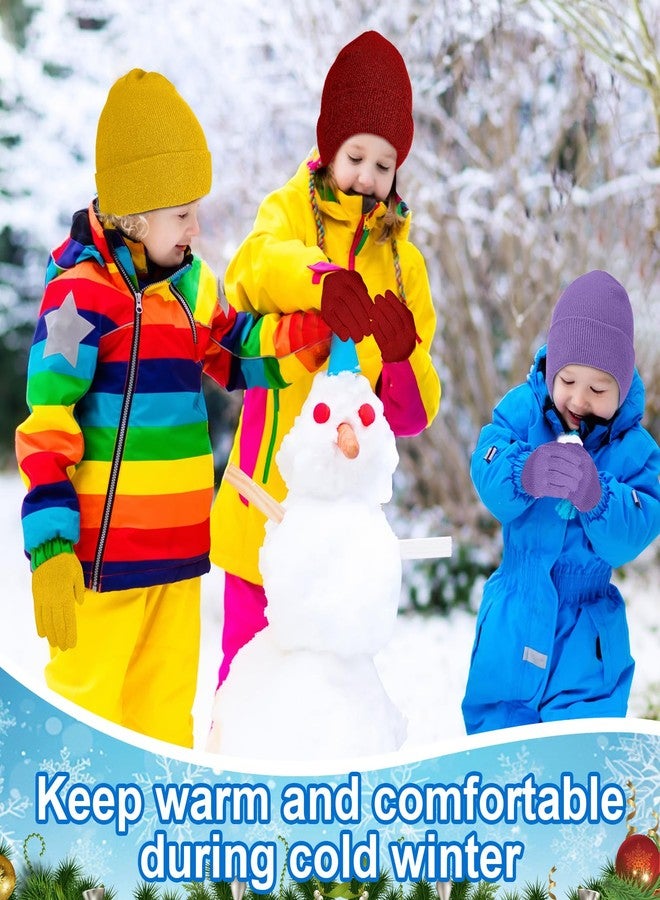 جاجيلي مجموعة جاغلي من 48 قطعة من قبعات وقفازات الشتاء للأطفال، تتضمن 24 قطعة من القفازات المحبوكة و24 قطعة من القبعات الصوفية الدافئة للطقس البارد، هدية مناسبة للجنسين، مناسبة للمشردين (ألوان زاهية). - Image 5
