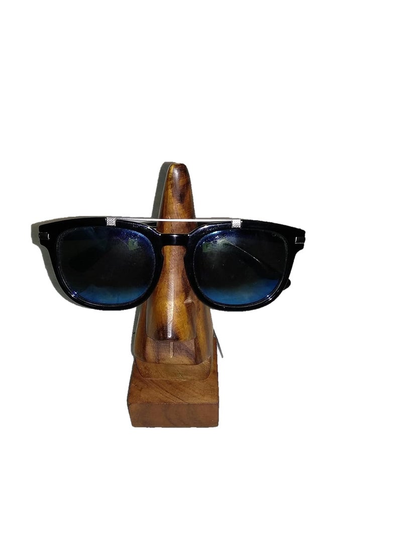 ARMAN SPOONS Royals Wooden Goggle Spectacle Stand Glass Holder NoseShaped Stand for Eyeglass 1piece - Image 2