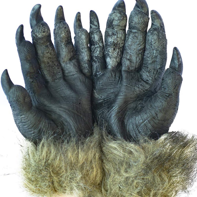Lynkaye Holloween Horror Mask Party Cosplay Costume Werewolf Dress Up Mask - Wolf Head Mask And Claws - Image 3