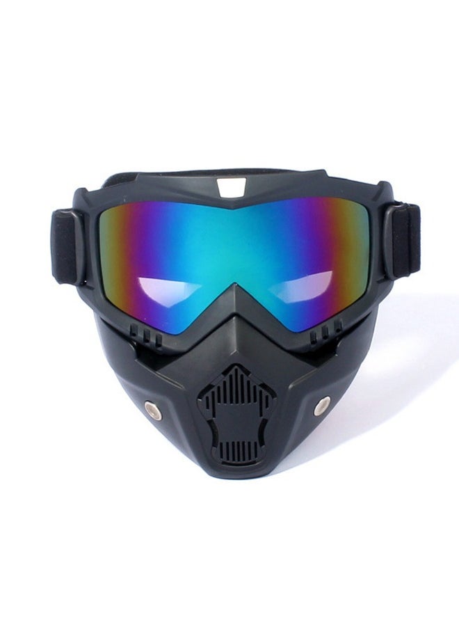 Generic - Mask Goggles Harley Off-road Motorcycle Goggles Riding Helmet Ski Retro Goggles Glasses Bicycle - Image 1
