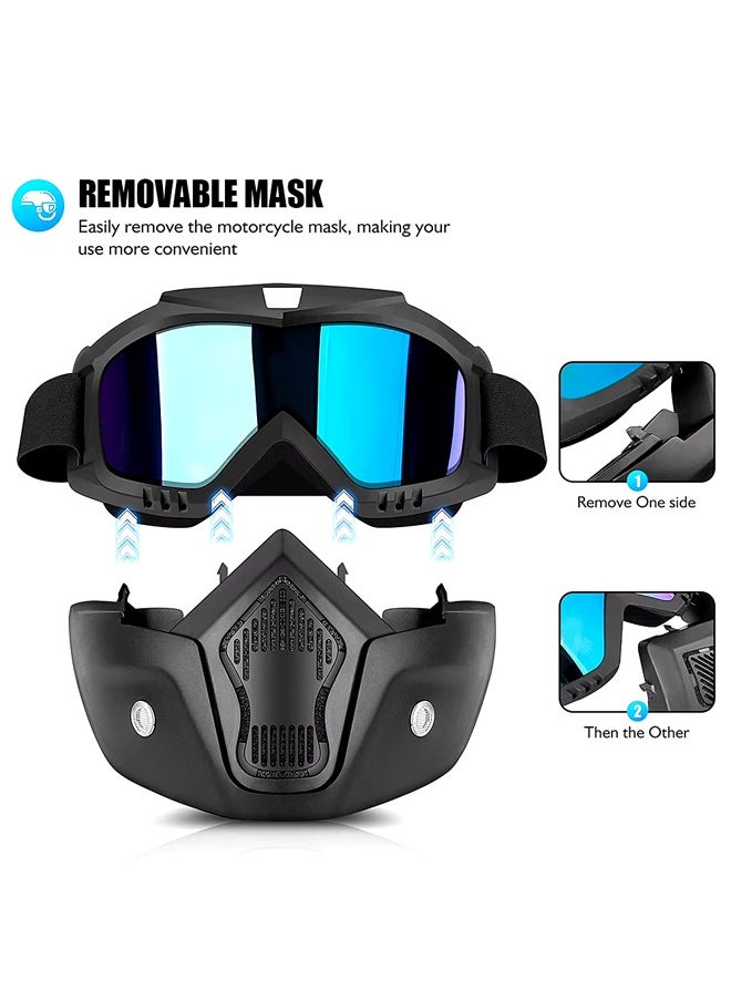 Generic - Mask Goggles Harley Off-road Motorcycle Goggles Riding Helmet Ski Retro Goggles Glasses Bicycle - Image 1