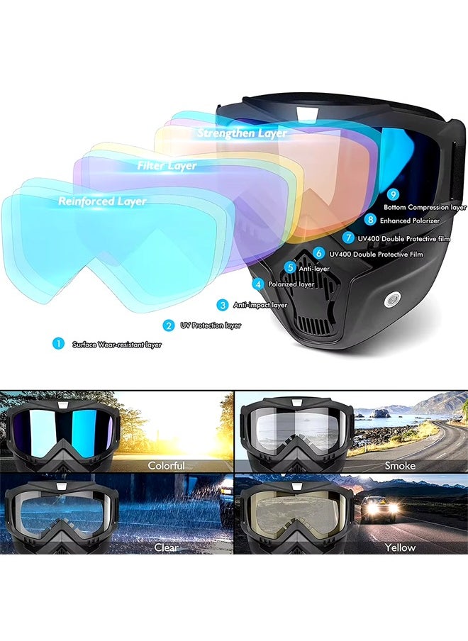 Generic - Mask Goggles Harley Off-road Motorcycle Goggles Riding Helmet Ski Retro Goggles Glasses Bicycle - Image 1