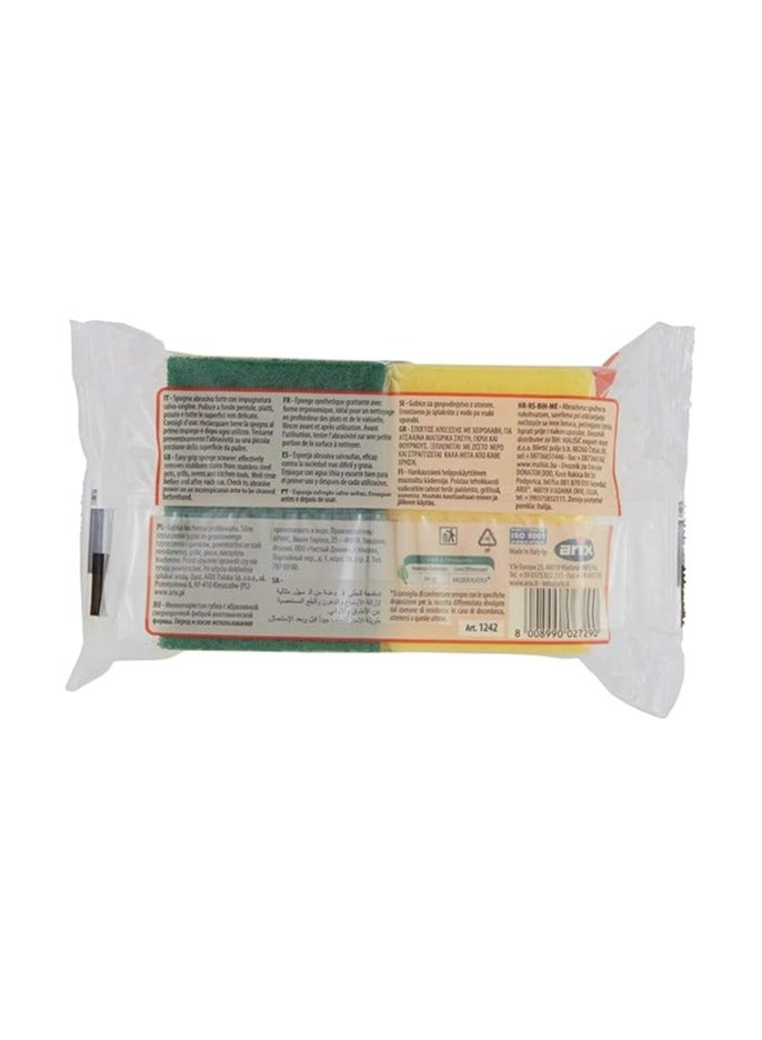 ARIX إسفنجة تنظيف قوية مع مقبض 2 قطعة - Image 2