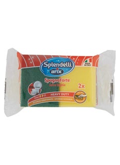 arix ARIX SYNTH.SPONGE SCOURER GRIP 2PC: Heavy-Duty Cleaning Companion  - Image 2