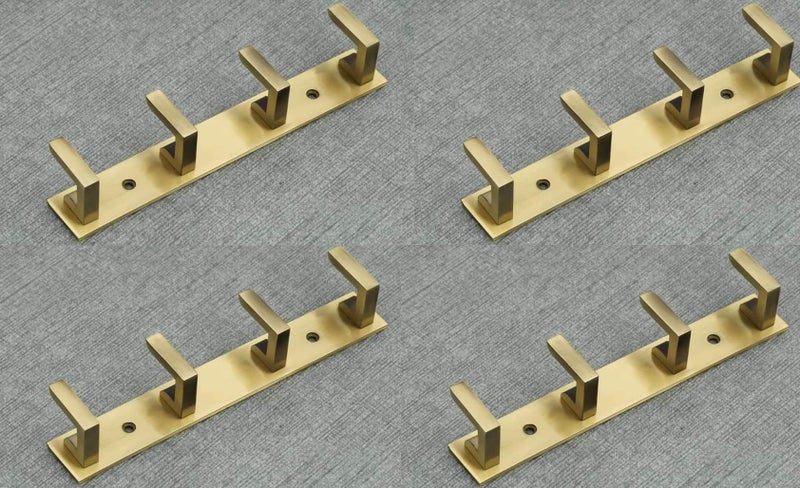 JWL Cloth Hooks Hanger Door Wall Bedroom Bathroom Hooks Rail with Screws and Grips for Hanging Keys,Clothes,Towel Hook (Antique Pack of 1) - Image 1