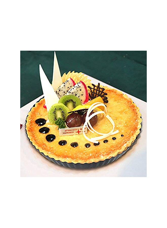 S-TOP 2 Pack Non-sticks 9 Inches Quiche Tart Pan, Removable Loose Bottom Tart Pie - Image 4