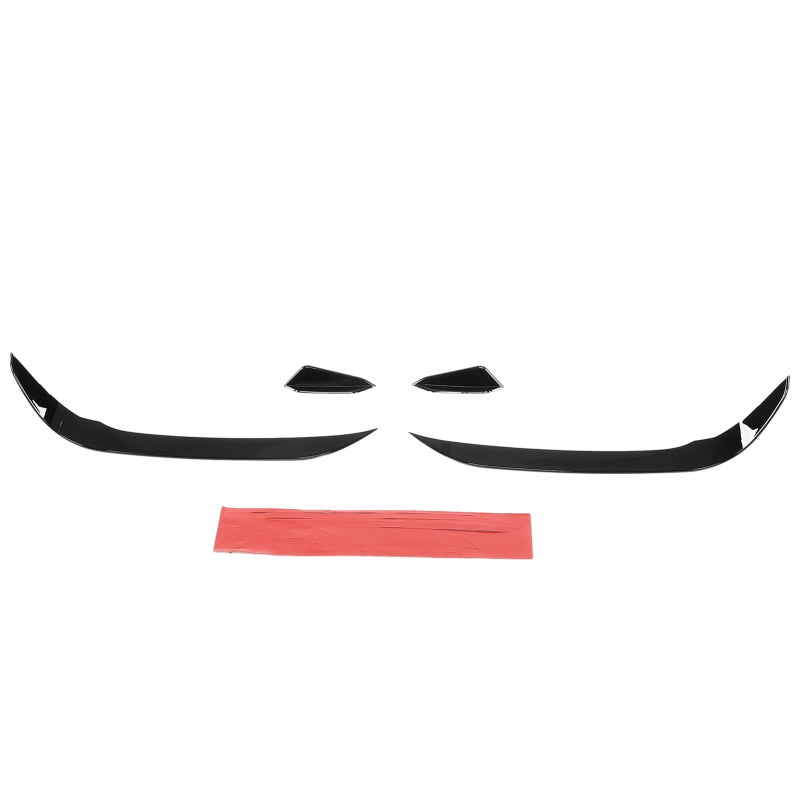Front Bumper Canard Glossy Black UV Protective Coating Front Bumper Fin - Excellent Fitment for MK7.5 2017-2020 Front Bumper Spoiler for Aggressive Look - Image 1
