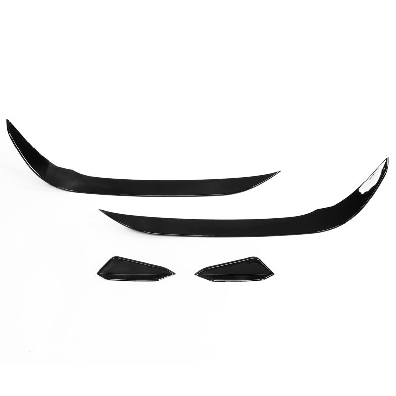 Front Bumper Canard Glossy Black UV Protective Coating Front Bumper Fin - Excellent Fitment for MK7.5 2017-2020 Front Bumper Spoiler for Aggressive Look - Image 5
