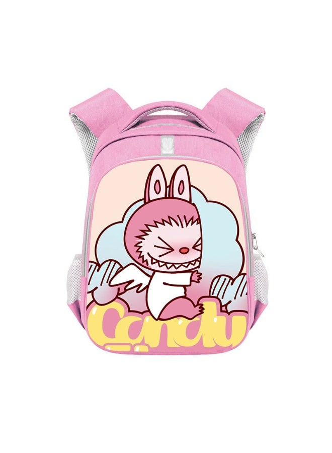 لابوبو حقيبة ظهر لابوبو للطلاب، بسعة كبيرة، عالية الجودة، مصنوعة من البوليستر المقاوم للتآكل، مقاس 36*26*13 سم. - Image 1