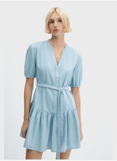 Tiered Tie Detail Dress