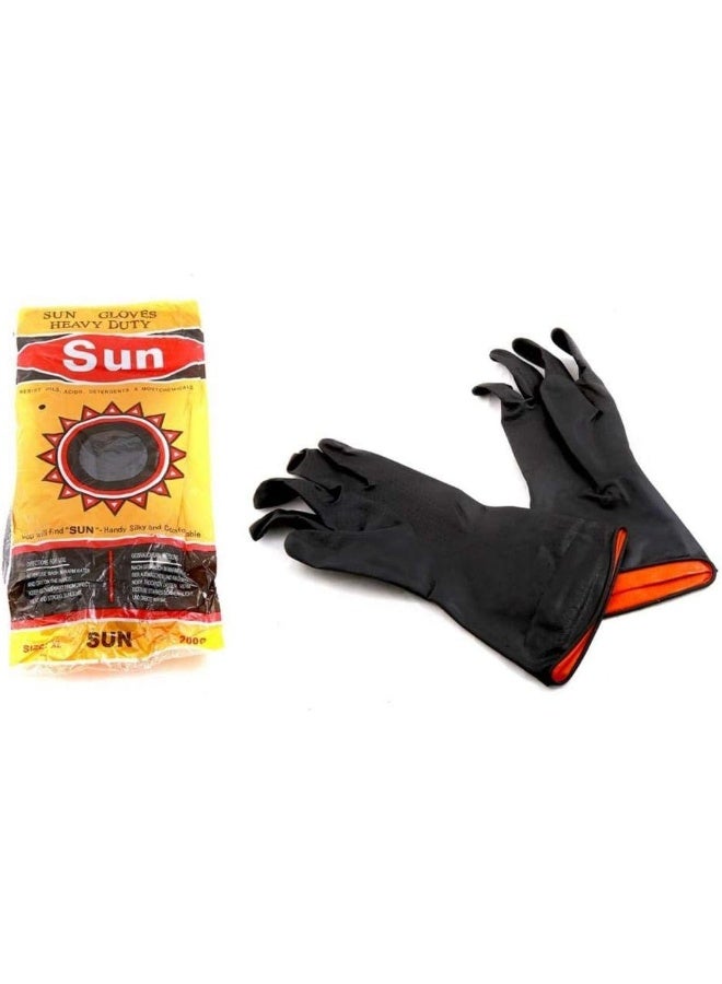Sun Sun Heavy Duty Rubber Glove 200G Xl  - Image 1