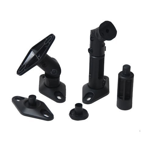 VideoSecu 2 Satellite Speaker Wall Ceiling Mounts Brackets 1EH (Black, 2 Pack) - Image 4