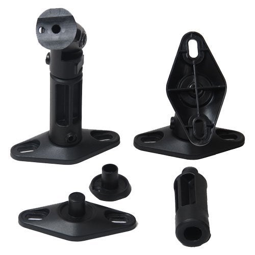 VideoSecu 2 Satellite Speaker Wall Ceiling Mounts Brackets 1EH (Black, 2 Pack) - Image 3