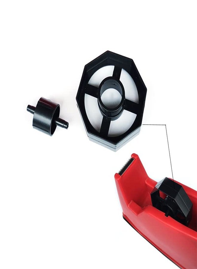 SEIWEI 36mm Plastic Tape Dispenser Wheel Tape Replacement Core Wheel for Standard Desk Top Tape Dispensers Black - Image 2