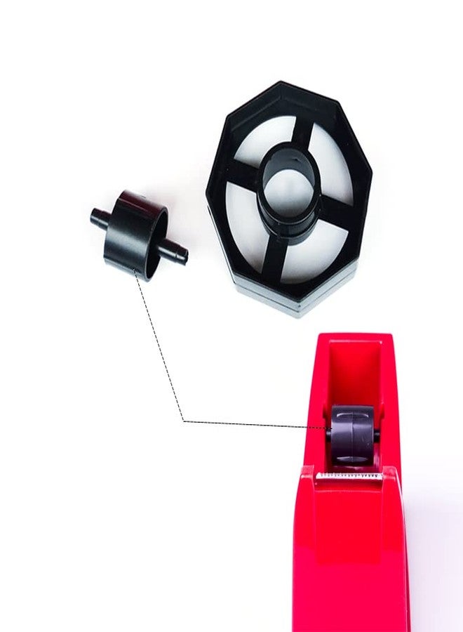 SEIWEI 36mm Plastic Tape Dispenser Wheel Tape Replacement Core Wheel for Standard Desk Top Tape Dispensers Black - Image 3