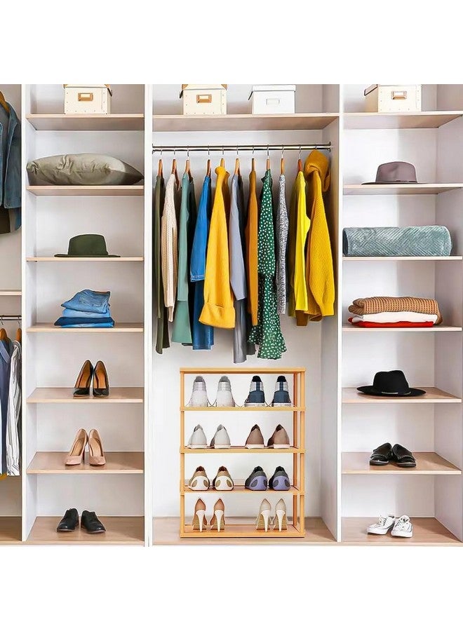 Evolluxi Wooden Shoe Rack for Home - Adjustable Shoe Stand Organizer with Door - Slipper, Chappal, Shoe Cabinet - Indoor Outdoor use, Multipurpose Shelf (47X3 Layer) - Image 4