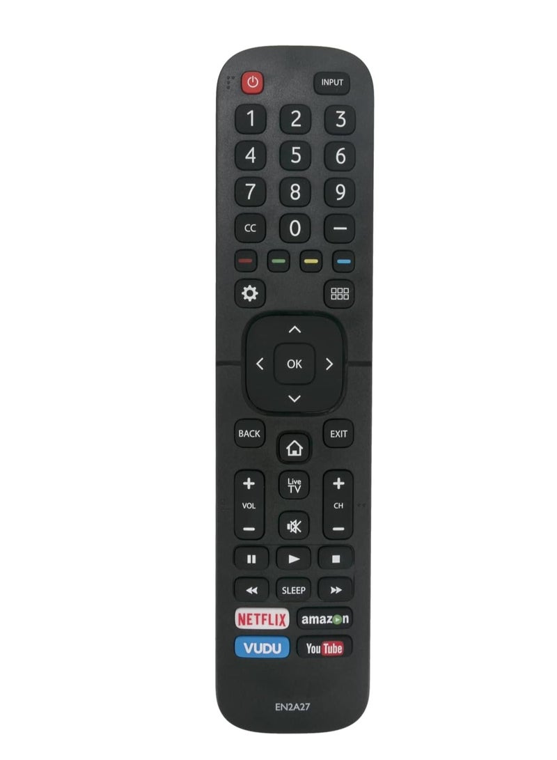 New Replacement Remote Control, Remote Control Fit, Universal Remote Control Compatible with LED HDTV TV ERF6B11 EN2A27S 50H5C 50H6C 50H7C 50H7GB1 50H8C 55H5C 55H6B 55H7B 55H7C - Image 2