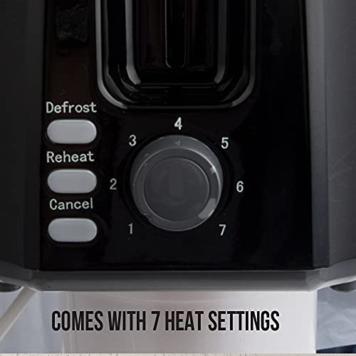 Havells Crisp Plus Pop-Up Toaster | 2 Slices | 750 Watts | 7 Heat Settings | Reheat,Defrost & Cancel Functions | Auto Bread Centering | Cool Touch | Crumb Tray for Easy Cleaning | 2Yr Warranty | Black - Image 3