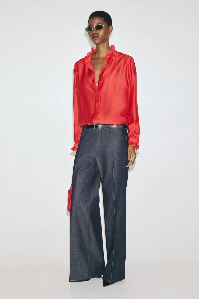 H&M Frill-collar blouse