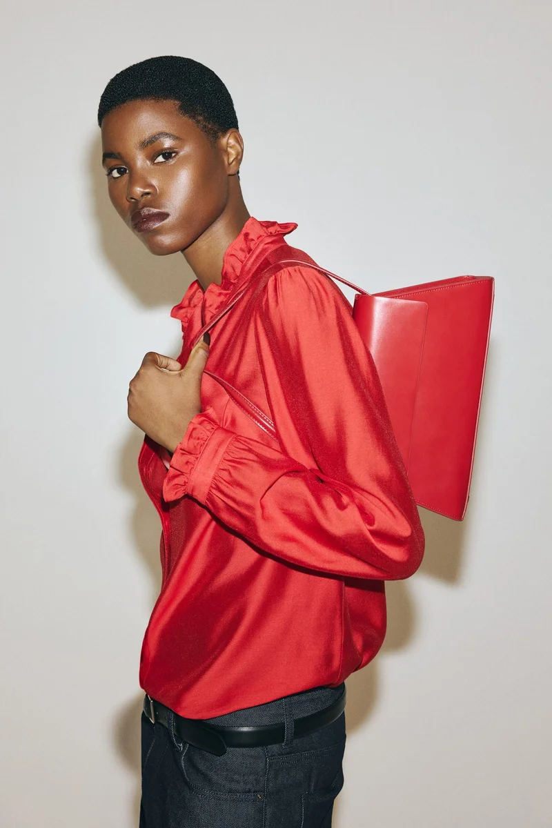 H&M Frill-collar blouse