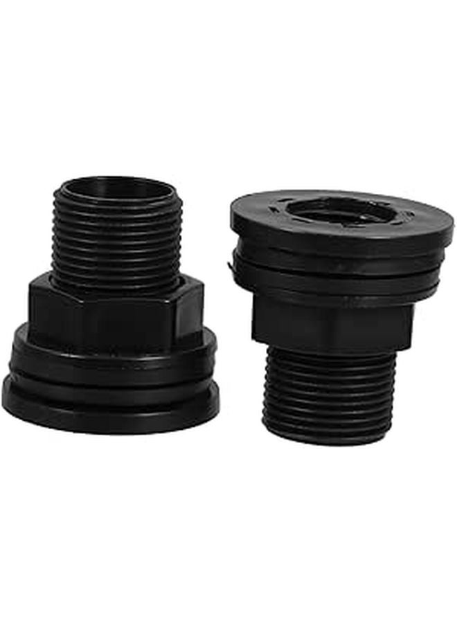 2 قطعة من موصلات خرطوم الحديقة 1/2 بوصة خيوط ذكر وأنثى لبراميل المطر وخزانات المياه - Image 1