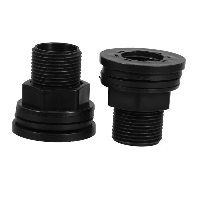 2 قطعة من موصلات خرطوم الحديقة 1/2 بوصة خيوط ذكر وأنثى لبراميل المطر وخزانات المياه - Image 2