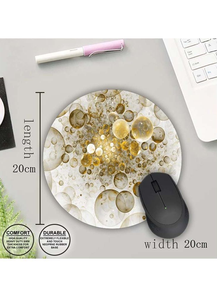 Protective Printed Mouse Pad Round - Image 1
