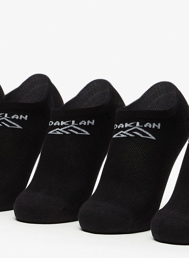 أوكلان جوارب رياضية نسائية بطول الكاحل بطبعة شعار - عبوة من 5 قطع - Image 2