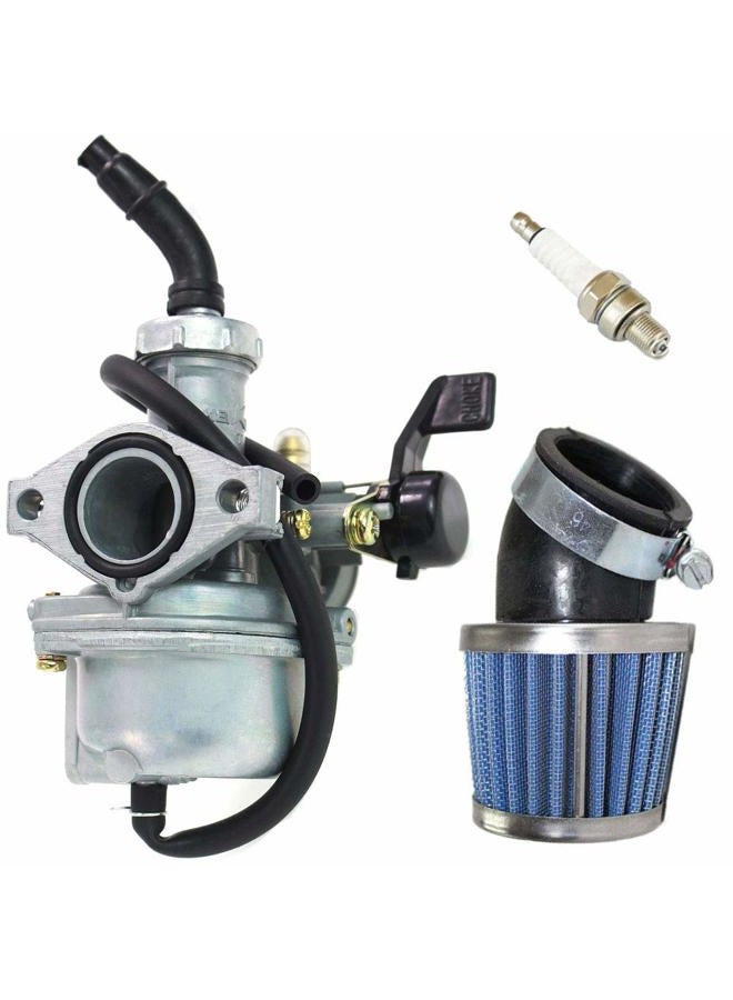 TOPEMAI PZ22 Carburetor for 110cc 125cc Dirt Bikes Pit Bike Monkey Scooter ATV Quad Go Karts 22mm Carb with Air Filter Spark Plug by - Image 1
