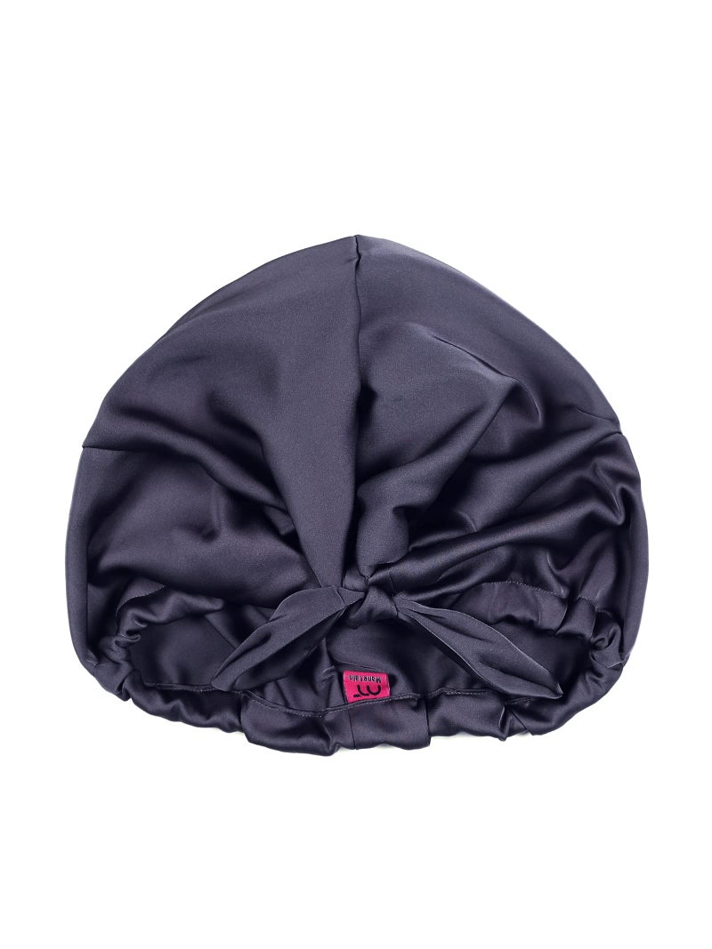 Manetain Knotty Cap Blue | Satin Hair Cap for Sleeping & Frizz Control | Silk‑Soft Bonnet for Curly & Wavy Hair | Adjustable Sleeping Cap for Women | Satin Bonnet for Night‑Time Hair Protection - Image 3