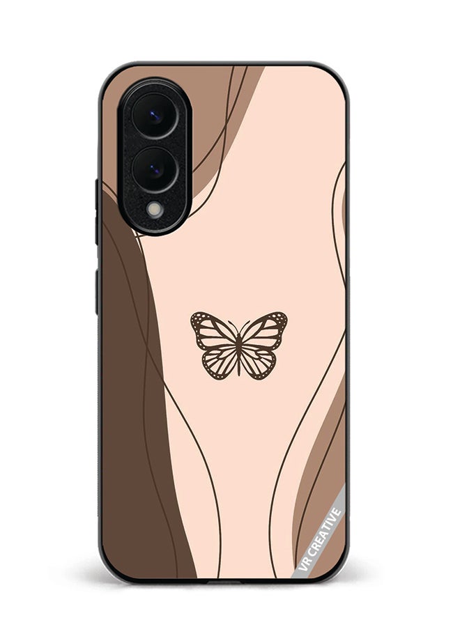 Protective Case Cover For Samsung Galaxy S25 Edge Butterfly Design Multicolour