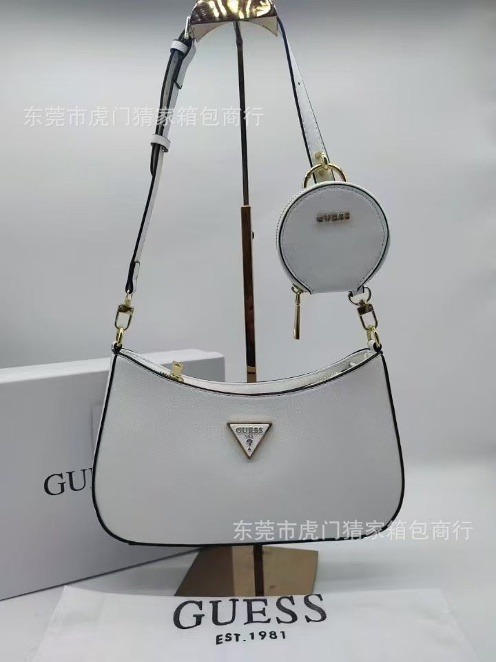 Gs New Simple Style Mother Bag Underarm Bag Solid Color Dumpling Bag Crescent Bag Flip Cover Shoulder Crossbody Women'S Bag - Image 4