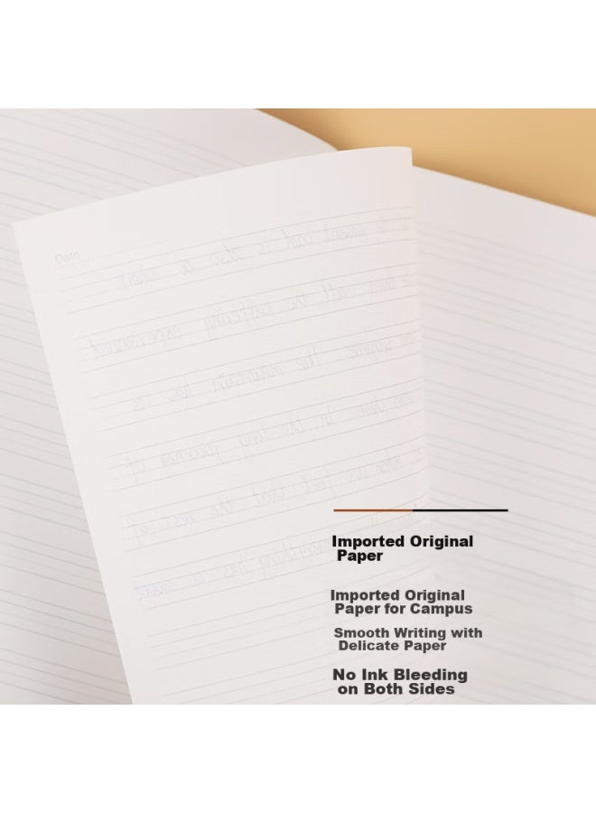كوكويو Kokuyo Campus Notebook، سلسلة Kraft Paper، دفتر طالب B5، سطر إنجليزي، 80 صفحة، 3 كتب، Wcn-cnb18603 - Image 2