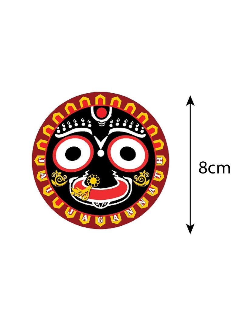 PEACOCKRIDE PEACOCKRIDE Jai Jagannath I Puri Jagannatha Temple I Bike Sticker PVC Vinyl  - Image 2