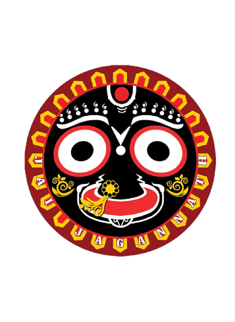 PEACOCKRIDE PEACOCKRIDE Jai Jagannath I Puri Jagannatha Temple I Bike Sticker PVC Vinyl  - Image 3