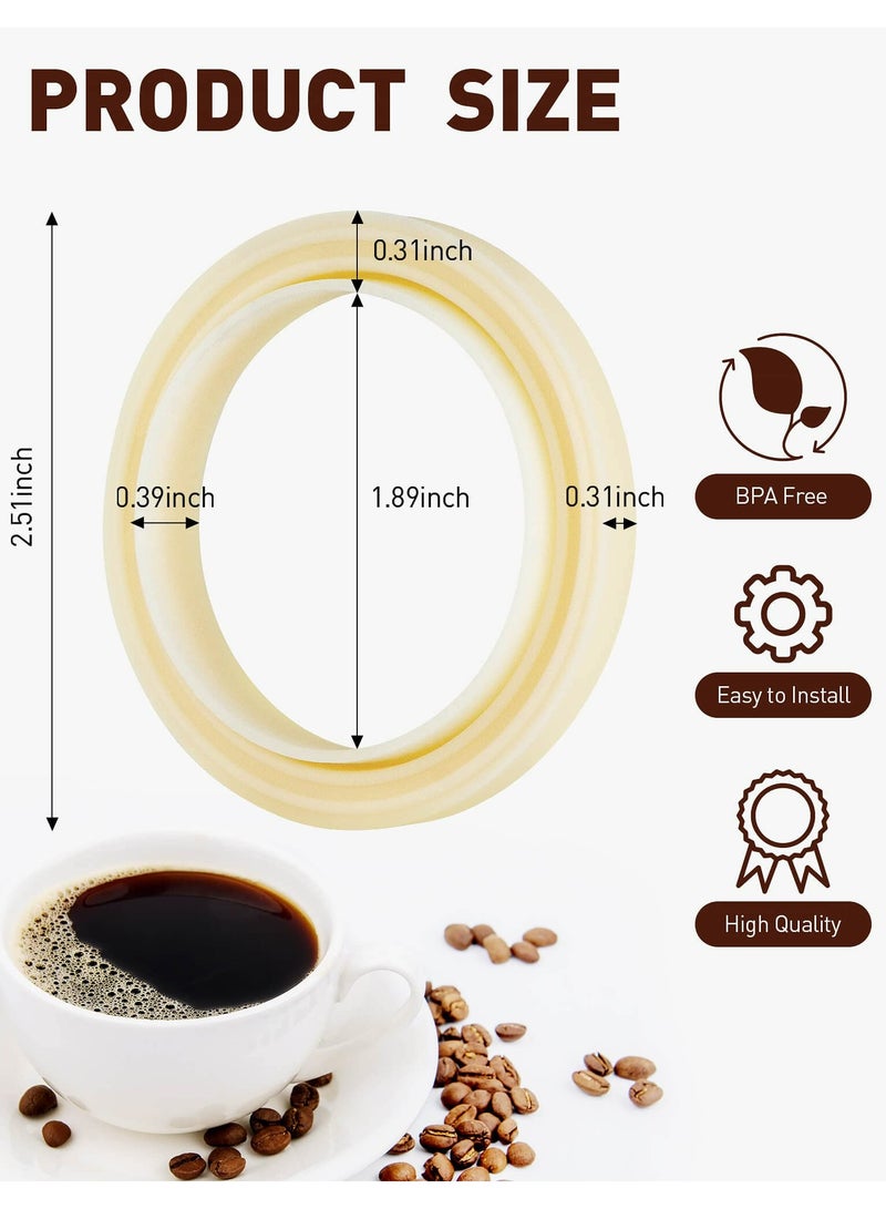 TLAXCA 54mm Silicone Steam Ring, 2PCS Grouphead Gasket Replacement Accessories, No BPA Silicone Gasket Seal, for Breville Espresso Machine 878/870/860/840/810/500/450/ Sage 500/870/875/880/810/878  - Image 2