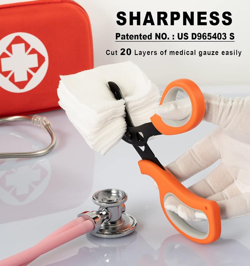 MEUUT Medical Scissors Trauma Shears-8 inches Bandage Scissor Heavy Duty, Surgical Grade Shears Stainless Steel EMT Scissors for Doctors Nurses EMT Workers - Image 3