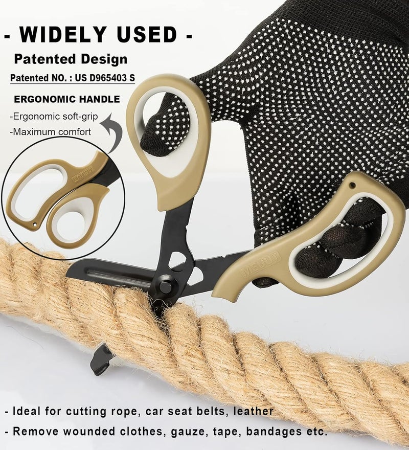 MEUUT Medical Scissors Trauma Shears-8 inches Bandage Scissor Heavy Duty, Surgical Grade Shears Stainless Steel EMT Scissors for Doctors Nurses EMT Workers - Image 4