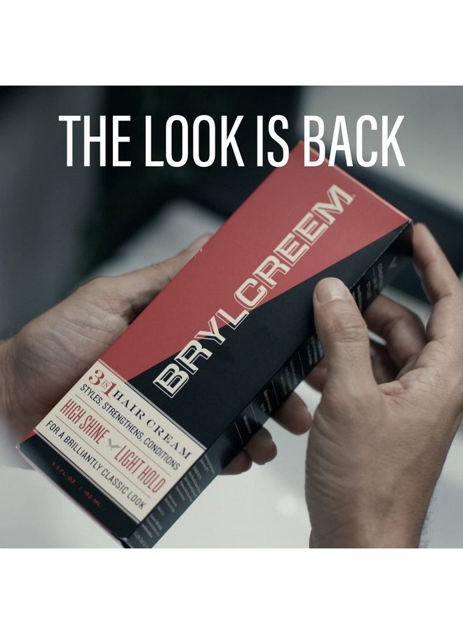 Brylcreem - Brylcreem 3-in-1 Original High Shine Men's Hair Cream for Styling, Strengthening, and Conditioning, Alcohol-Free, 5.5 Ounce - Image 1