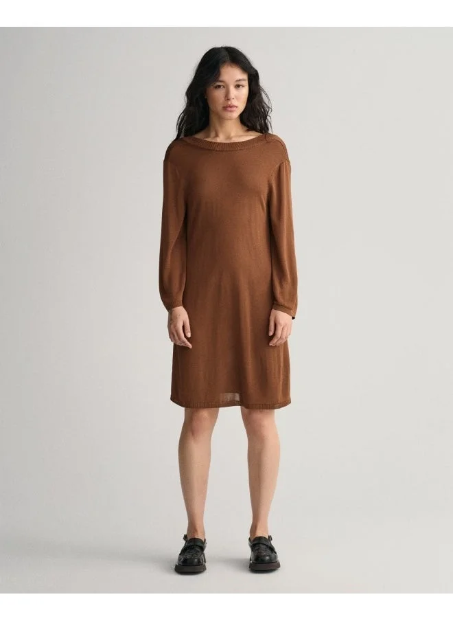 غانت Gant Open-Back Knit Dress