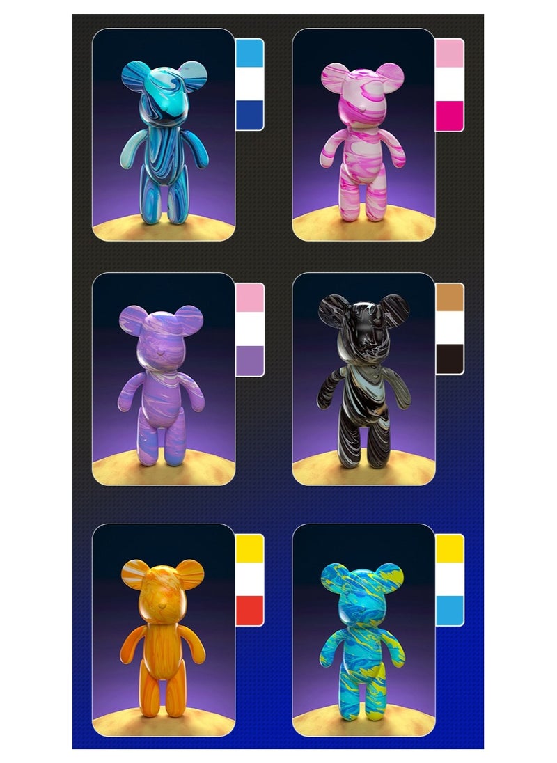 Cutie Cute - DIY Painting Fluid Bear Teddy Bear Painting Kit Set 23 cm - Image 1